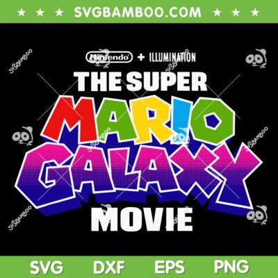 The Super Mario Galaxy Movie Logo SVG, Mario and Luigi Adventure SVG PNG