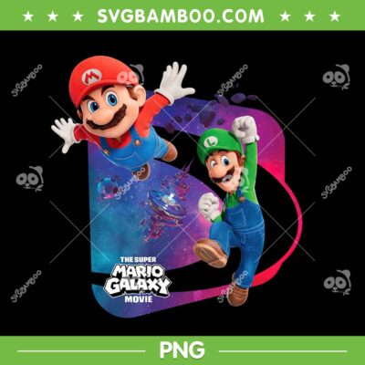 Mario and Luigi Adventure PNG, Super Mario Galaxy Movie 2026 PNG