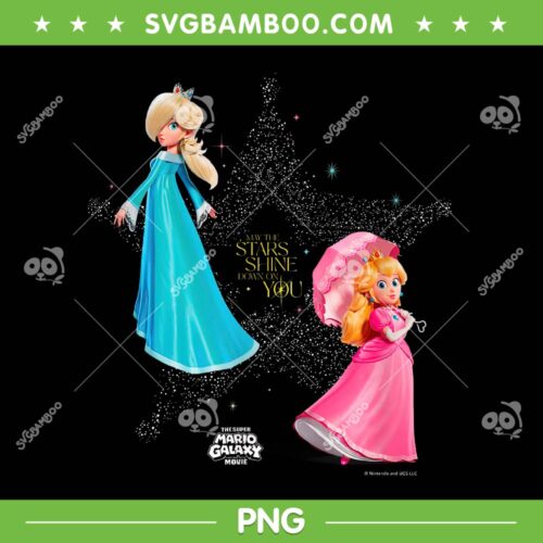 Super Mario Galaxy Starry Princess Duo PNG, May the Stars Shine Down on You PNG