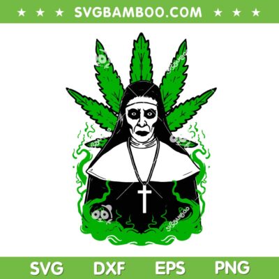 Valak 420 Cannabis SVG, Funny Nuns Weed Enjoy SVG PNG