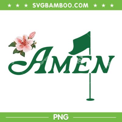 Amen Golf Love PNG, Golf Flower Azalea Augusta Georgia PNG
