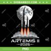 Artemis II Back to the Moon PNG, American Rocket 2026 Artemis II PNG