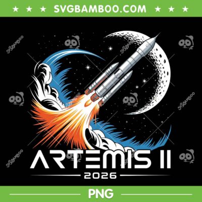 Artemis II 2026 PNG, Artemis Launch to The Moon 2026 PNG