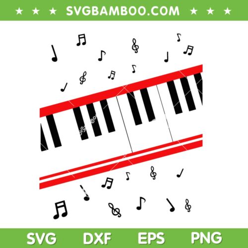 Beat It Piano SVG PNG, Funny Piano Music Note SVG