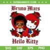 Bruno Mars Hello Kitty Heart SVG, The Romantic Tour 2026 SVG PNG