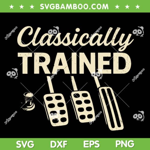 Classically Trained SVG, Dimmer Manual Car Pedals Driving SVG PNG