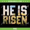 He is Risen Boho PNG, Easter Christian Jesus PNG
