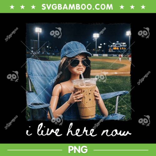 Barbie I Live Here Now PNG, Funny Ballfield Baseball Girl Softball PNG