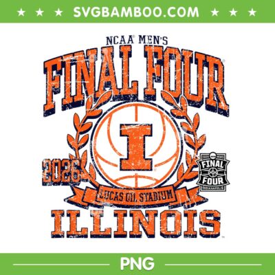 Illinois Final Four 2026 PNG, Men's Basketball Illinois Illini PNG Illinois Final Four 2026 PNG, Men's Basketball Illinois Illini PNG