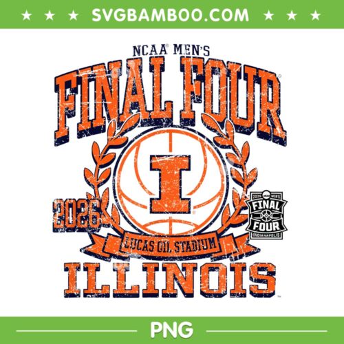 Illinois Final Four 2026 PNG, Men's Basketball Illinois Illini PNG