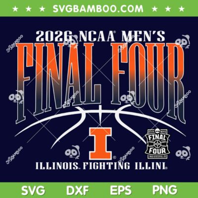 Illinois Fighting Illini Final Four PNG, 2026 Men's Basketball Illinois PNG