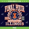 Illinois Illini Final Four 2026 PNG, Men's Basketball Vintage March Madness PNG Illinois Illini Final Four 2026 PNG, Men's Basketball Vintage March Madness PNG