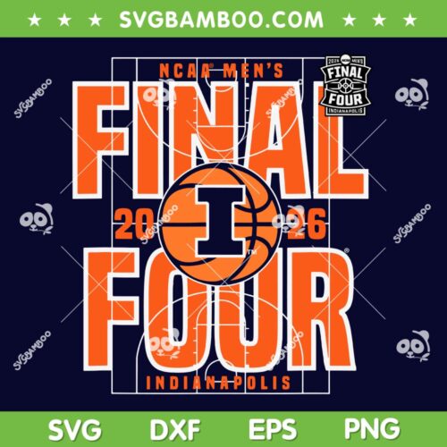 Illinois Illini Final Four 2026 SVG, Illinois Men's March Madness Dunk SVG PNG