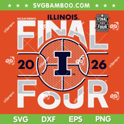 Illinois Final Four 2026 SVG, Men's March Madness Logo SVG PNG