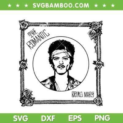 The Romantic Bruno Mars SVG PNG, 2026 Tour Bruno SVG