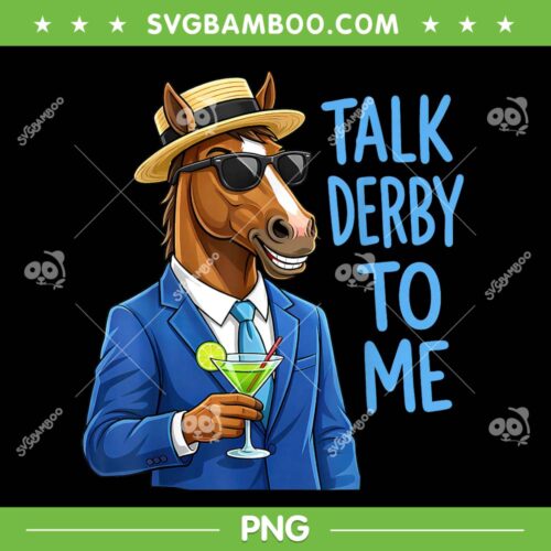Funny Horse Talk Derby to Me PNG, Racing Horse 2026 PNG