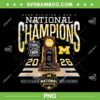 Michigan Men's Basketball National Champions PNG, Michigan Wolverines Championship 2026 PNG