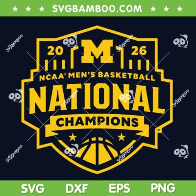 Michigan National Champions Logo SVG, Michigan Wolverines Logo SVG PNG