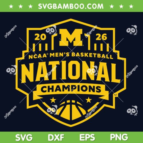 Michigan National Champions Logo SVG, Michigan Wolverines Logo SVG PNG
