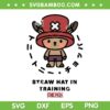 One Piece Straw Hat in Training SVG, Chopper One Piece SVG PNG