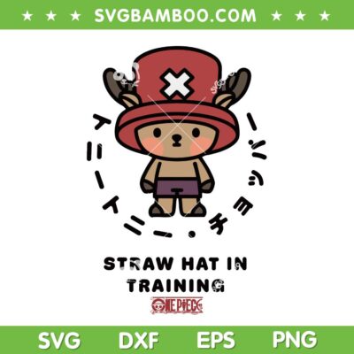 One Piece Straw Hat in Training SVG, Chopper One Piece SVG PNG