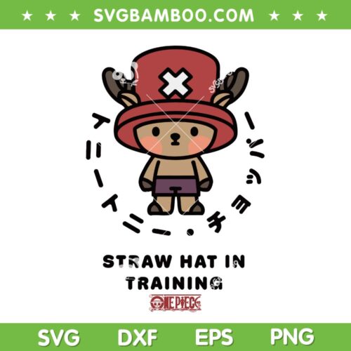 One Piece Straw Hat in Training SVG, Chopper One Piece SVG PNG