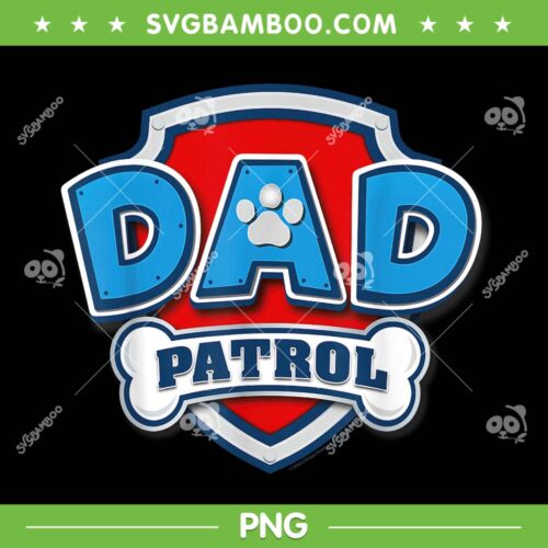 Dad Patrol PNG, Paw Patrol Merchandise Dad PNG