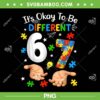 Six Seven Autism Awareness PNG, Autism 6 7 Meme PNG