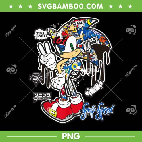 Sonic the Hedgehog Sticker PNG, Sonic Speed PNG