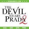 The Devil Wears Prada 2 Logo SVG, Womens Red Heel Pitchfork Logo SVG PNG