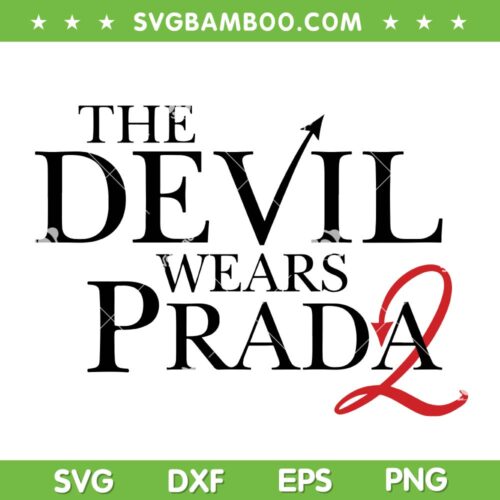 The Devil Wears Prada 2 Logo SVG, Womens Red Heel Pitchfork Logo SVG PNG