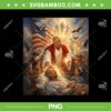 Trump as Jesus PNG, Trump Patriotic US Flag PNG Trump as Jesus PNG, Trump Patriotic US Flag PNG