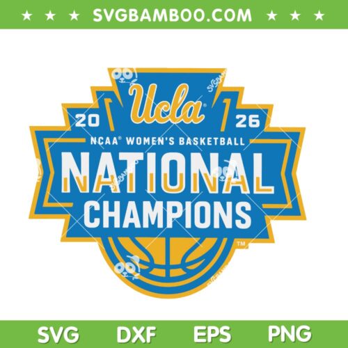 UCLA Bruins Women's Basketball Logo SVG, UCLA Bruins Championship SVG PNG