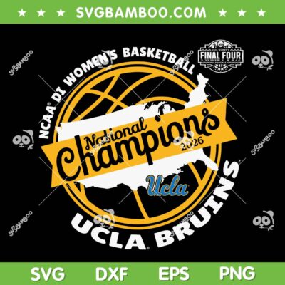UCLA National Championship SVG, Women's Basketball National Champions 2026 SVG PNG