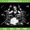 Abraham Lincoln Playing Drums SVG, Abe Lincoln Drummer SVG PNG