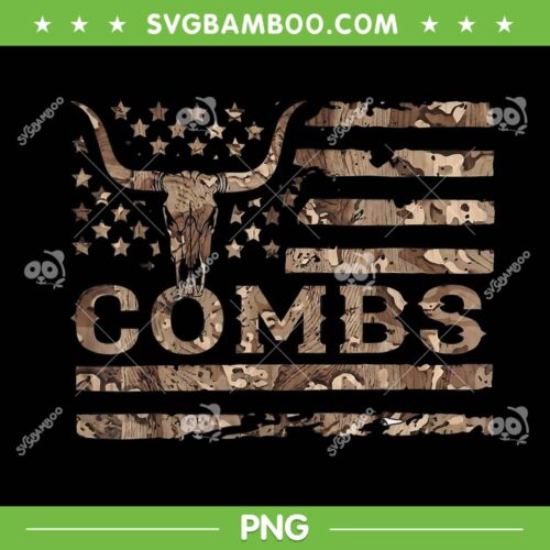Vintage Luke Combs USA Flag PNG, Western Music Combs PNG