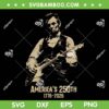 Abraham Lincoln 250 Years SVG, Lincoln Playing Guitar 4th July SVG PNG