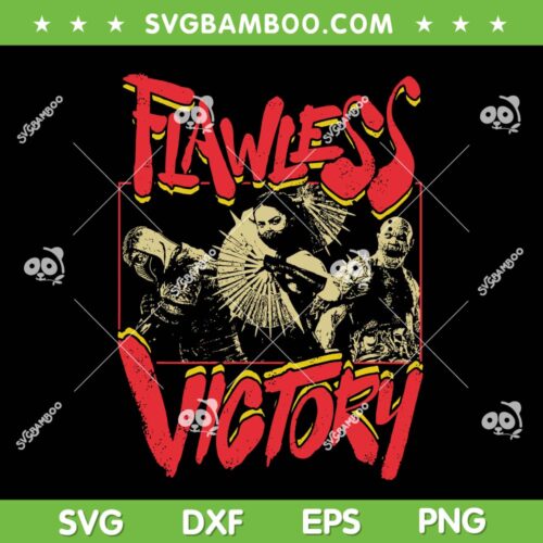 Flawless Victory Mortal Kombat SVG, Video Game Mortal Kombat Group Pose SVG PNG