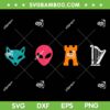 Spurs Fox Alien Castle Harper SVG, Funny Spurs Hockey Mascot SVG PNG