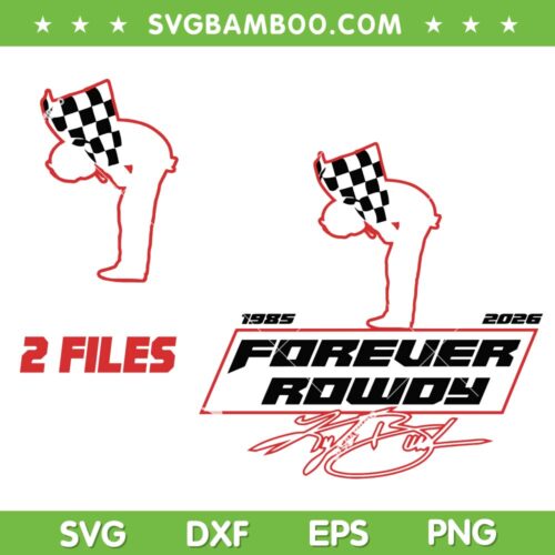 Kyle Busch 2026 Racing SVG, Forever Rowdy SVG PNG