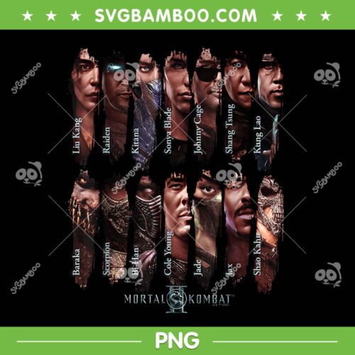 Mortal Kombat 2 Choose Your Fighter PNG, Mortal Kombat Movie Characters PNG