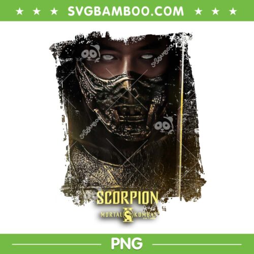Mortal Kombat 2 Scorpion Portrait PNG, Scorpion Movie Fan Lover PNG