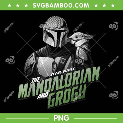 The Mandalorian and Grogu PNG, Star Wars Helmet Shoulder Pose PNG