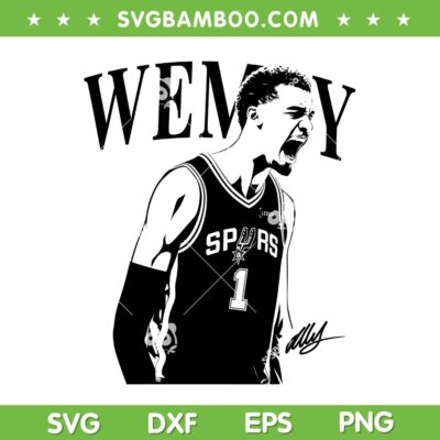 Victor Wembanyama Basketball SVG, San Antonio Spurs Basketball SVG PNG Victor Wembanyama Basketball SVG, San Antonio Spurs Basketball SVG PNG