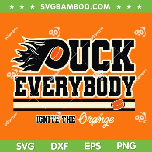 Flyers Puck Everybody SVG PNG, Philadelphia Flyers Ignite The Orange SVG
