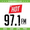 Hot 97.1 SVG, 97 1 FM Radio SVG PNG