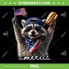 America Feral and Free PNG, Racoon Hot Dog Patriotic 4th of July PNG America Feral and Free PNG, Racoon Hot Dog Patriotic 4th of July PNG