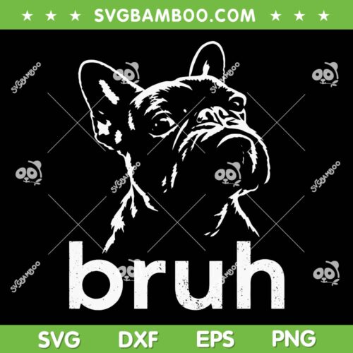 Bruh French Bulldog SVG, Meme Bulldog Dog Lover SVG PNG