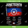 Juneteenth Flag Red White Blue PNG, Meaning Black History Freedom 1865 PNG Juneteenth Flag Red White Blue PNG, Meaning Black History Freedom 1865 PNG