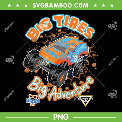 Blippi Big Tires Big Adventure PNG, Blippi Monster Jam PNG